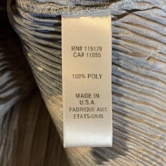 Komarov Women's Crinkle Lace Button Abstract Long Sleeve Shirt Size XL - Picture 9 of 13